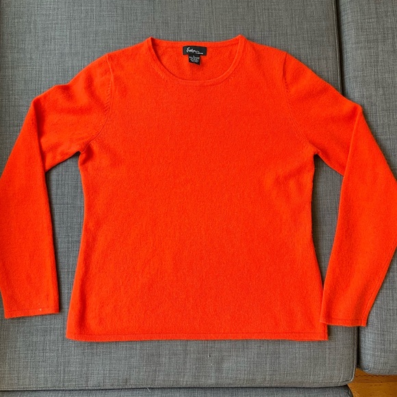 Vibrant Orange Crewneck Sweater - Picture 1 of 9